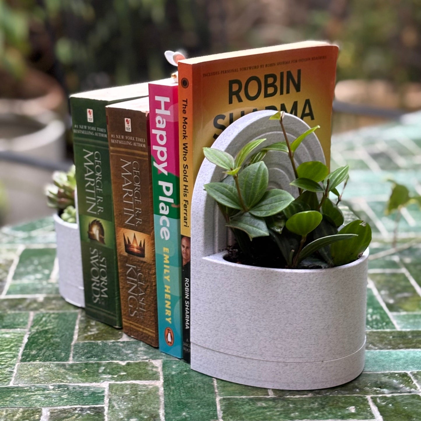 Arcadia sujetalibros - Maceteros